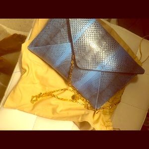 Micheal Kors réal snake skin clutch